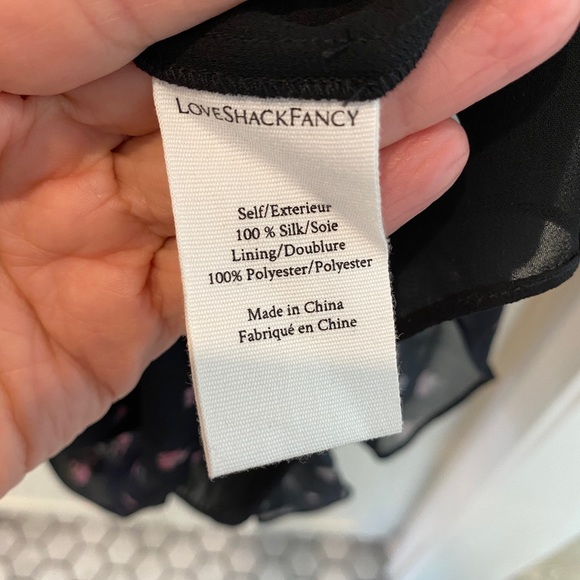 LoveShackFancy, Medium, Floral black dress🖤 - Picture 3 of 4